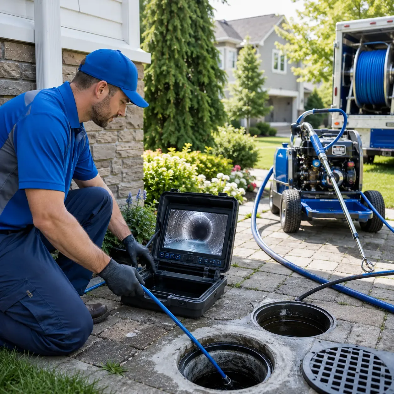 Outdoor drain cleaning professionals serving South Lyme, CT
